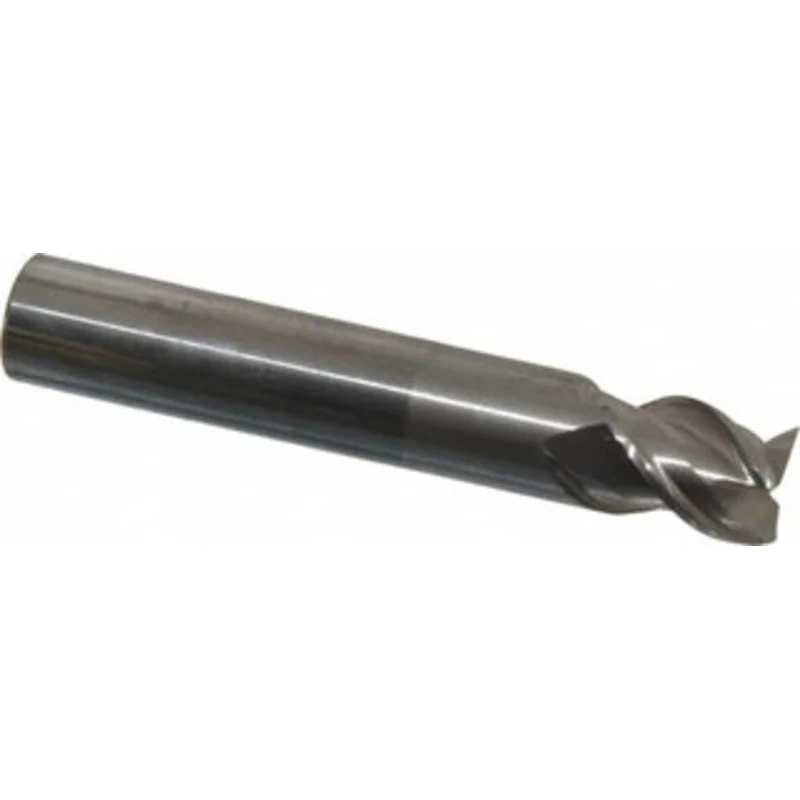 OSG 1/2, 1/2 LOC, 1/2 Shank Diam, 3 OAL, 3 Flute, Solid Carbide Square End Mill Single End, Uncoated, Spiral Flute, 4...